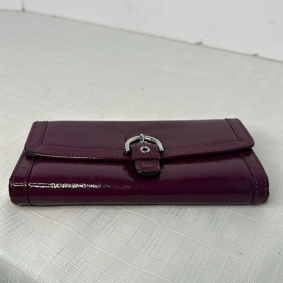 Coach Soho Buckle Slim Envelope Wallet F47785 PLUM - Picture 5 of 9